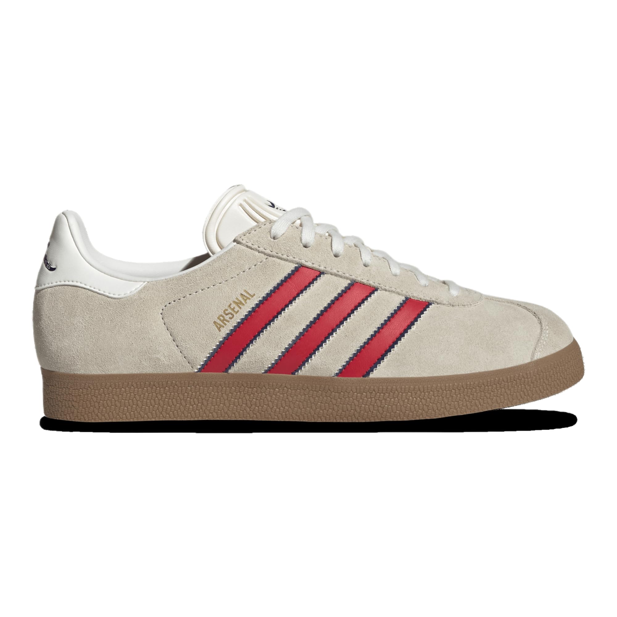 adidas Gazelle Arsenal - Men's (JS3042, Off White/Night Sky/Better Scarlet)