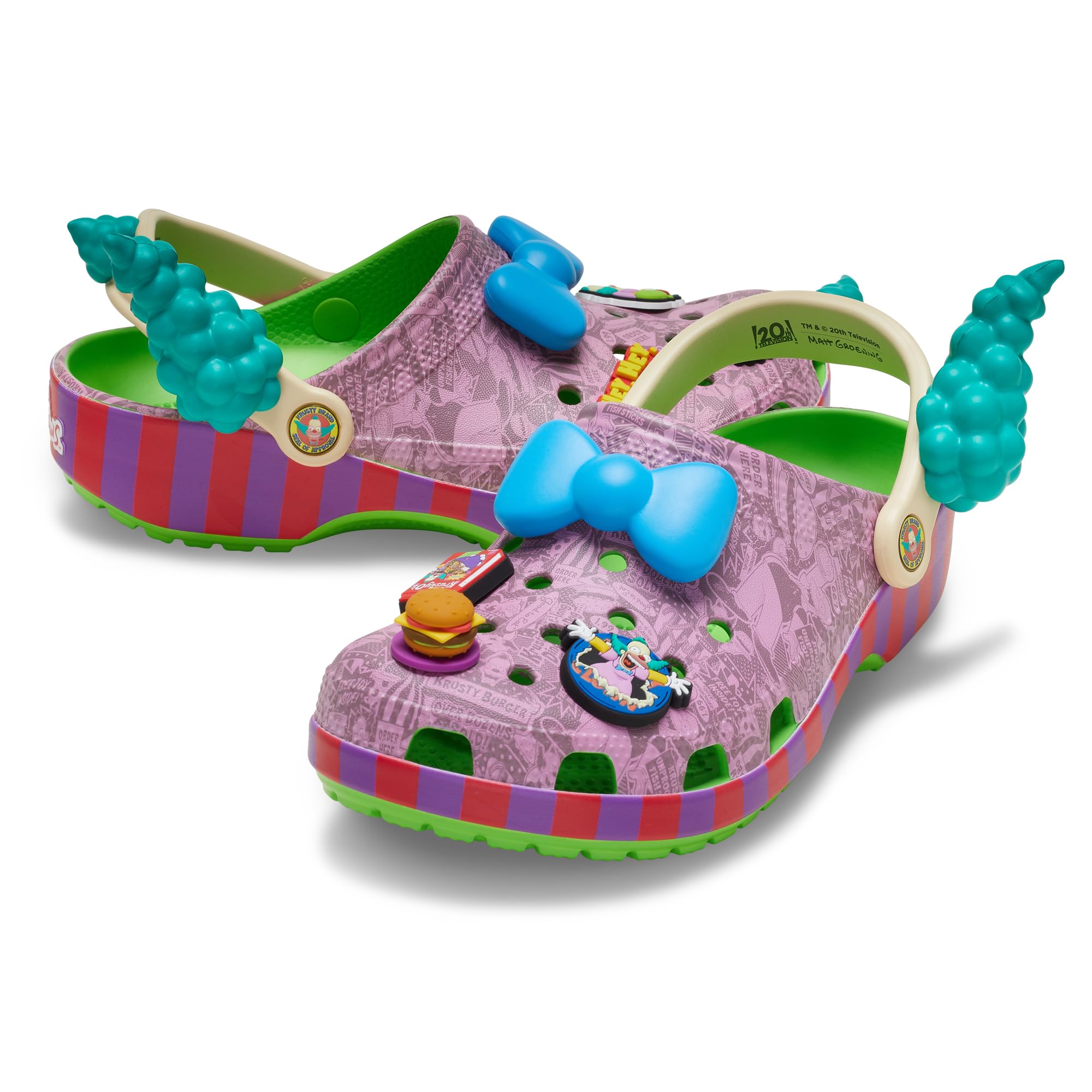 Crocs Unisex-Adult The Simpsons Classic Clog, Clogs for Men and Women, Krusty The Clown, nwt no box