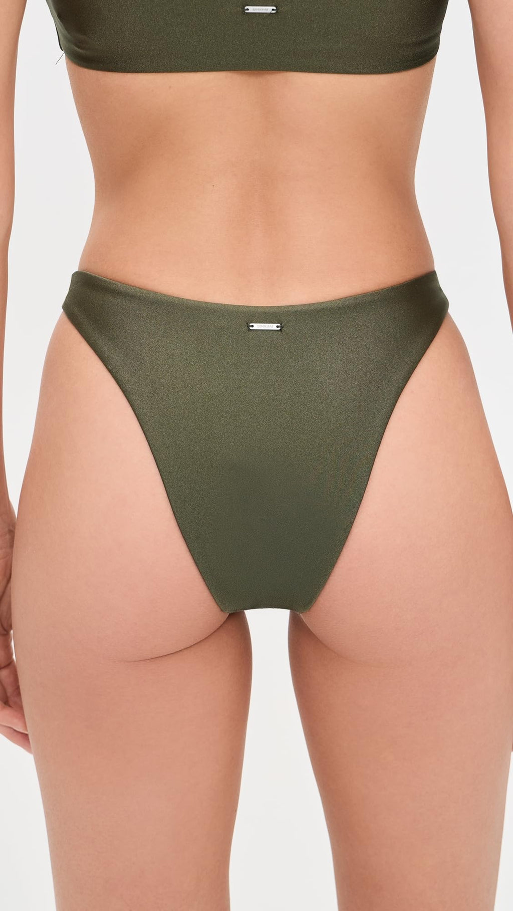 SIMKHAI Women's Athens Bikini Bottoms, Fern, S