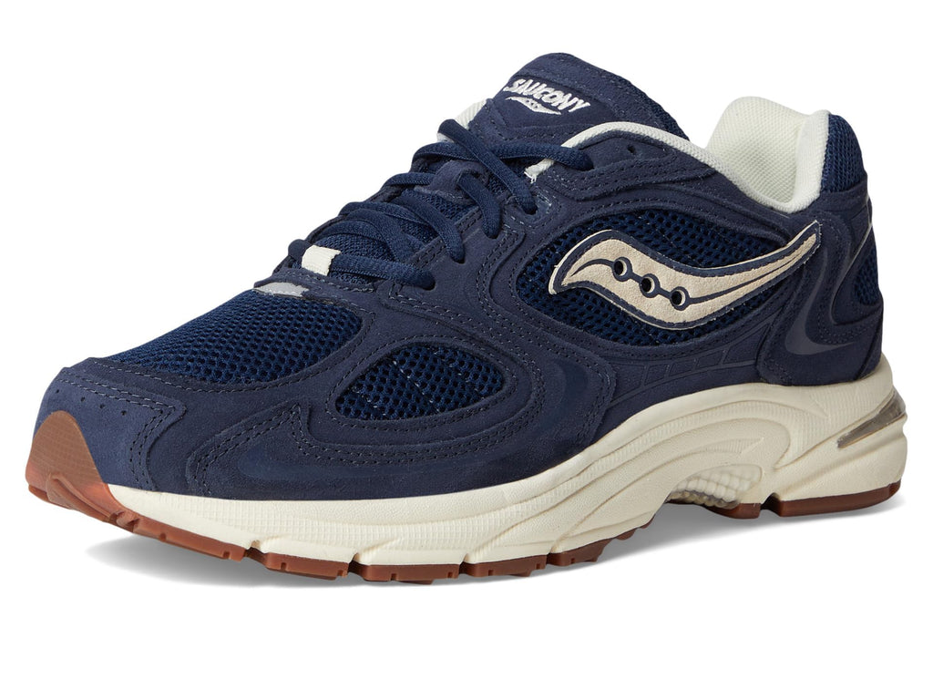 Saucony Men's Grid Jazz 9 sneakers in navy and off white new