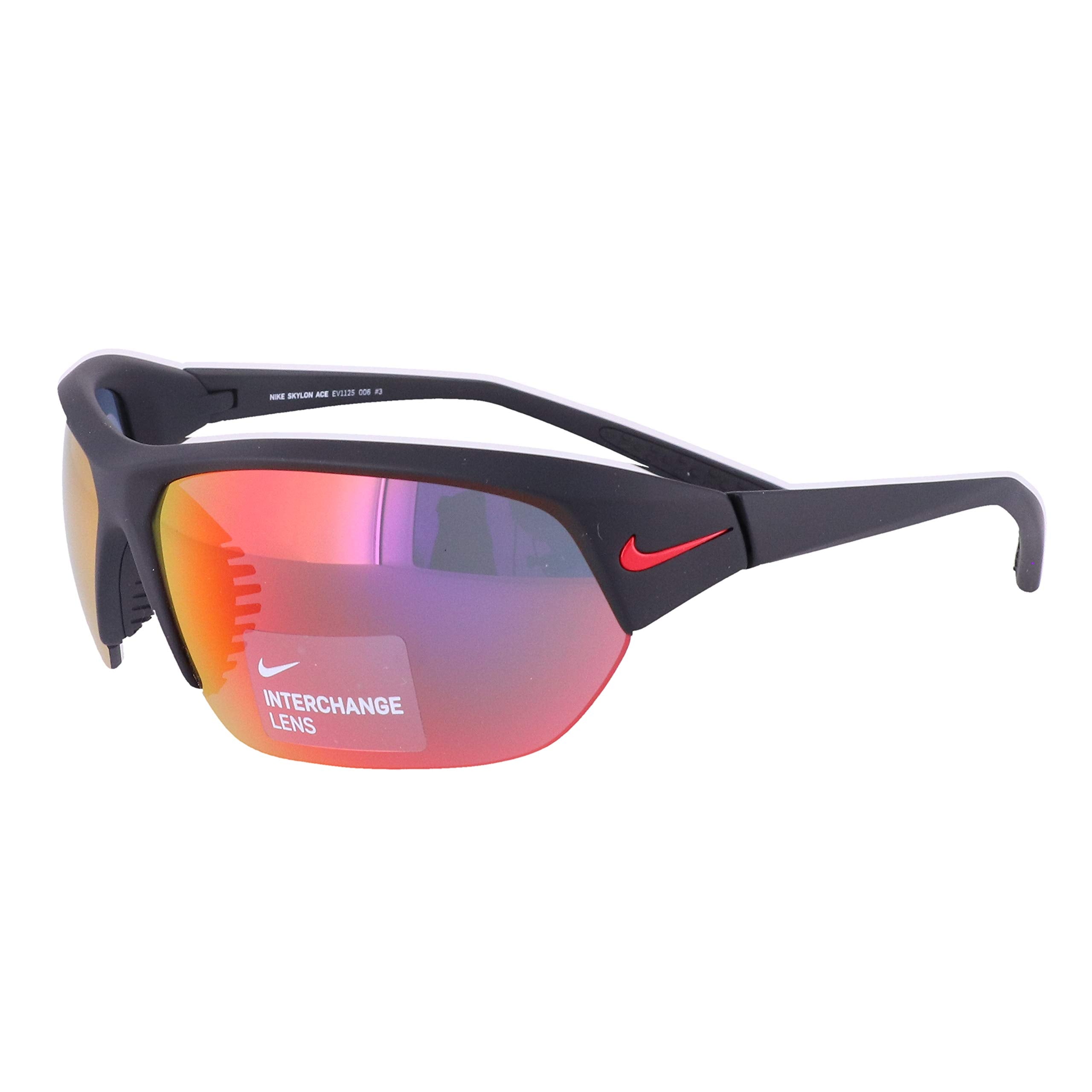 Nike EV1125-006 Skylon Ace Sunglasses Matte Black Frame Color, Grey with Infrared Mirror Lens Tint small
