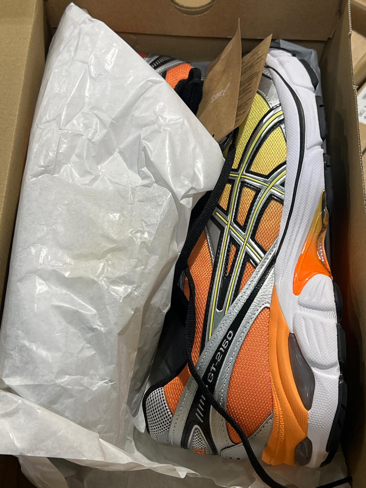 ASICS GT-2160 - Men's Casual Running Shoes (Silver/Sun Peach/Banana Cream)