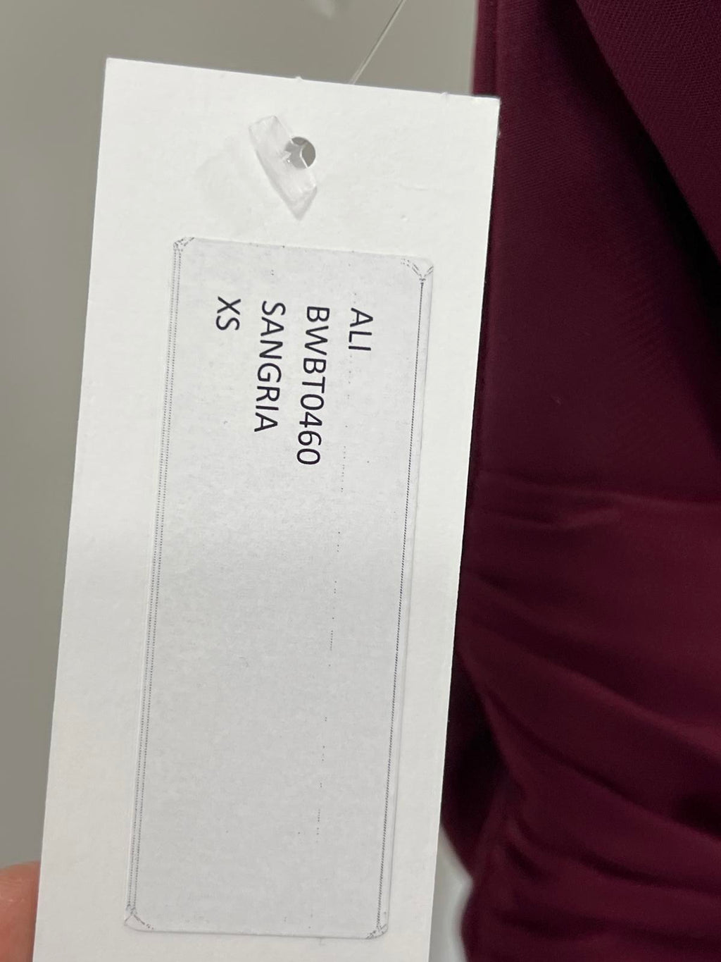KATIE MAY Ali Dress strapless mini in Sangria
