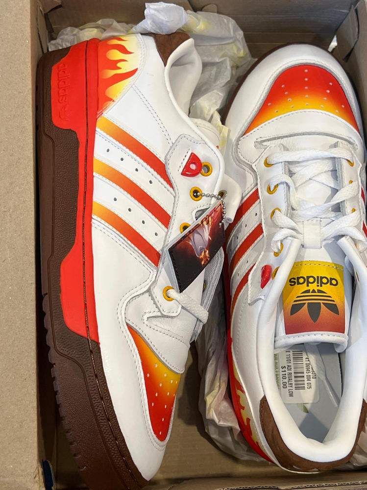 adidas X Demon Slayer Rivalry Low Demon Slayer (White/Red/Yellow, US Footwear Size System, Adult, Men, Numeric, Medium