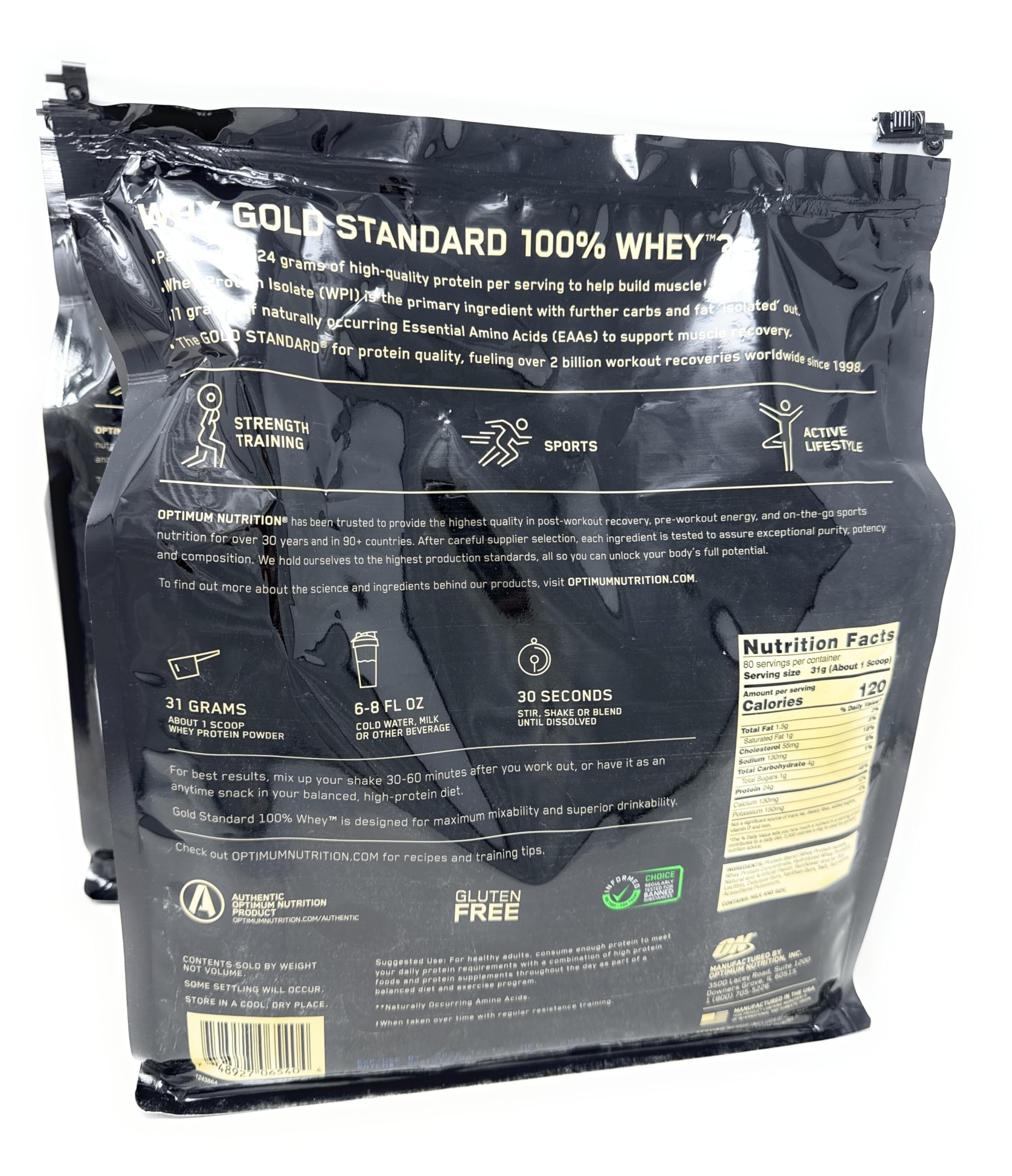 Optimum Nutrition Gold Standard 100% Whey Protein Powder, Vanilla Ice Cream, 10 Pound (Packaging May Vary)