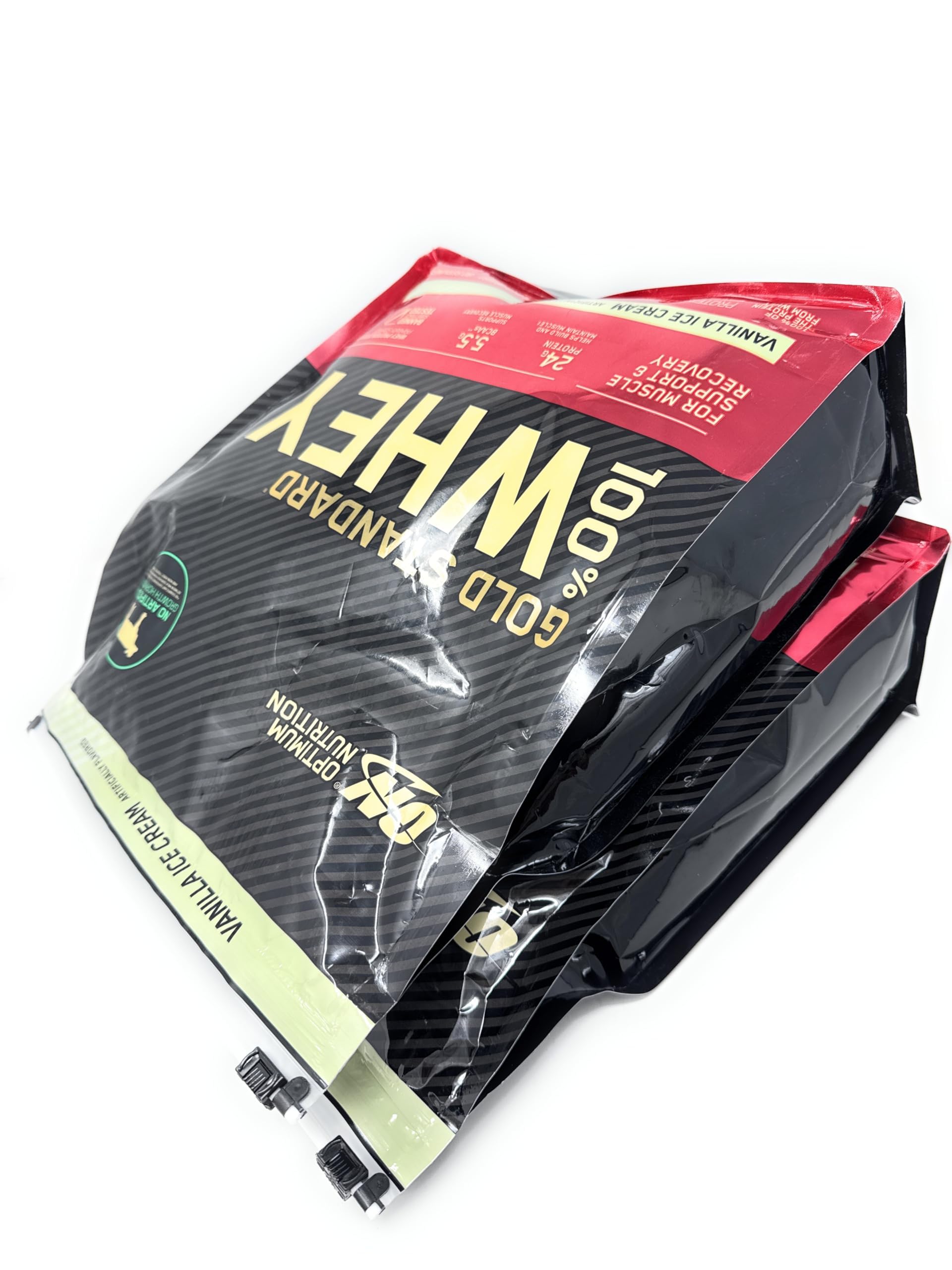 Optimum Nutrition Gold Standard 100% Whey Protein Powder, Vanilla Ice Cream, 10 Pound (Packaging May Vary)