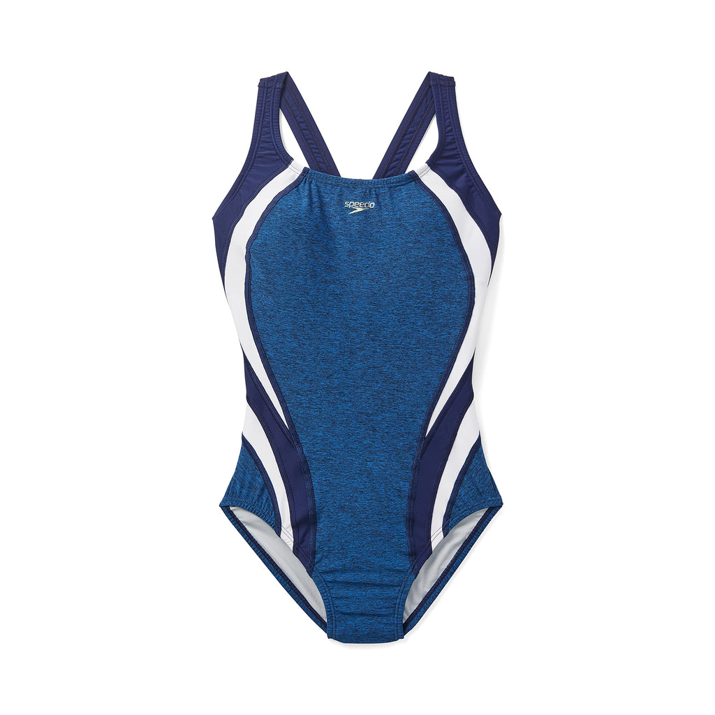 Speedo Women's Swimsuit One Piece Creora Highclo Quantum Splice High Cut Solid