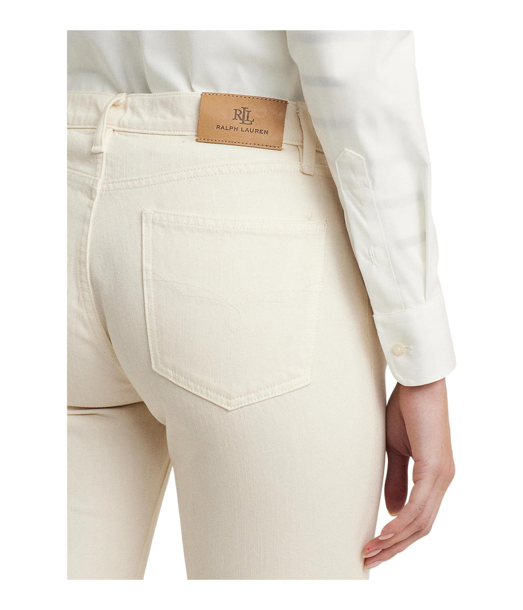 Lauren Ralph Lauren Relaxed Tapered Ankle Jeans Mascarpone Cream Wash 16 28