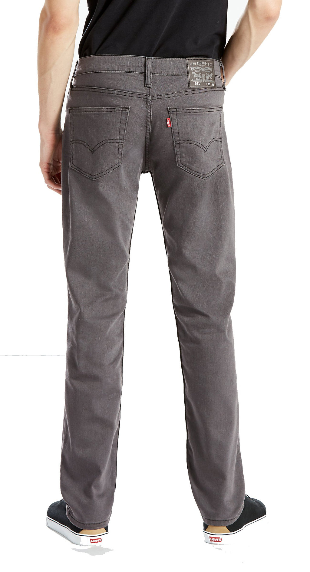 Levi's Men's 511 Slim Fit Jeans , Grey Black 3D-Stretch (Waterless), 34W x 30L