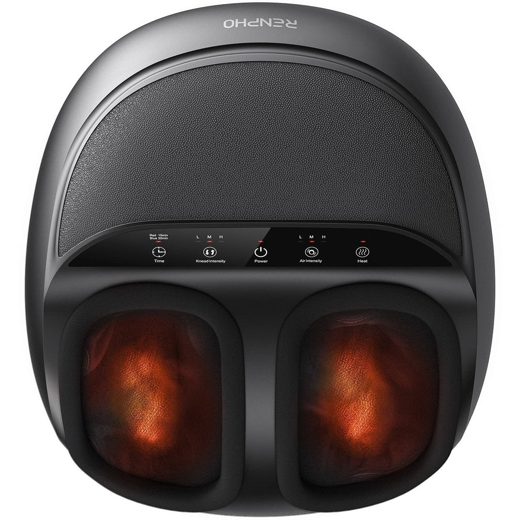 RENPHO Full Foot Massager Machine, 2026 Upgraded Shiatsu Foot Massager with Heat, FSA Eligible HSA Store Eligible, Plantar Fasciitis Massager, Birthday Gifts for Women Mom Men Dad, Fits Up to Size 12