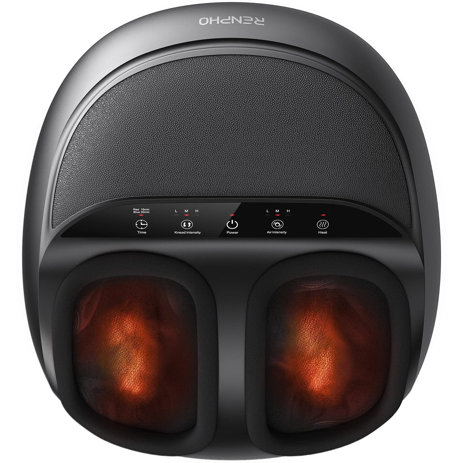 RENPHO Full Foot Massager Machine, 2026 Upgraded Shiatsu Foot Massager with Heat, FSA Eligible HSA Store Eligible, Plantar Fasciitis Massager, Birthday Gifts for Women Mom Men Dad, Fits Up to Size 12