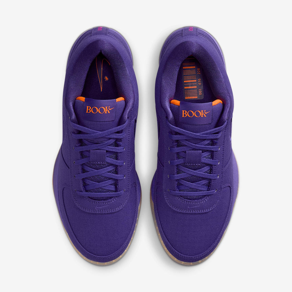 Nike Book 1 Basketball Shoes (HJ5351-500, Court Purple/Taupe Grey/Sundial/Total Orange) Size 9
