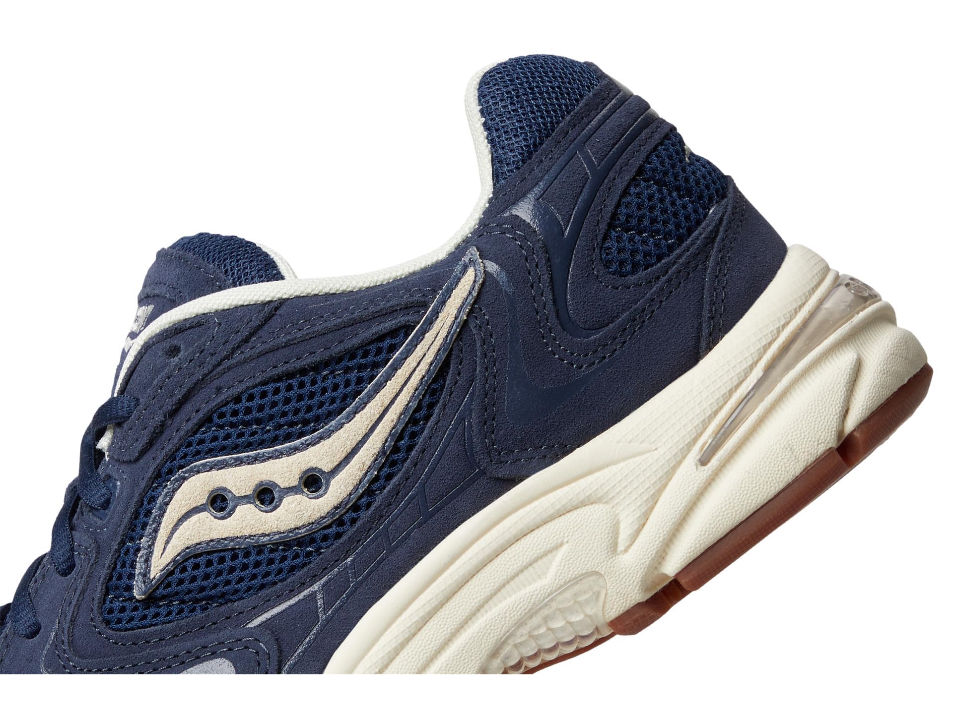 Saucony Men's Grid Jazz 9 sneakers in navy and off white new