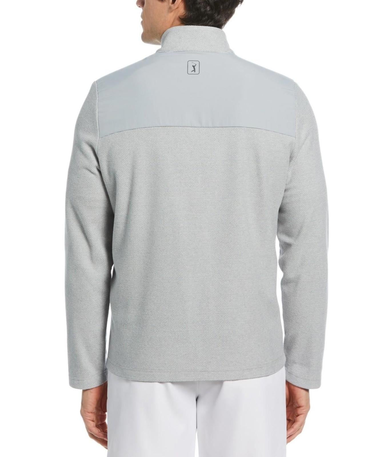 Pga Tour Men's Full-Zip Fleece Jacket - Quarry Hthr