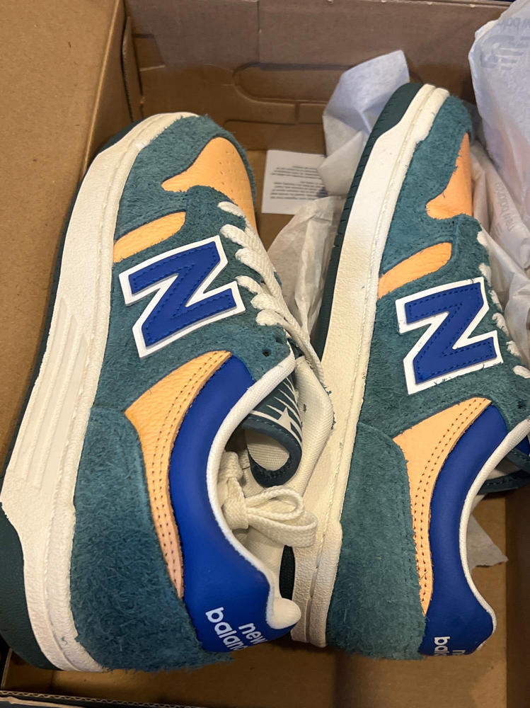 New Balance 480 GS Boys Shoes Color: Green/Orange/Multi-Colored