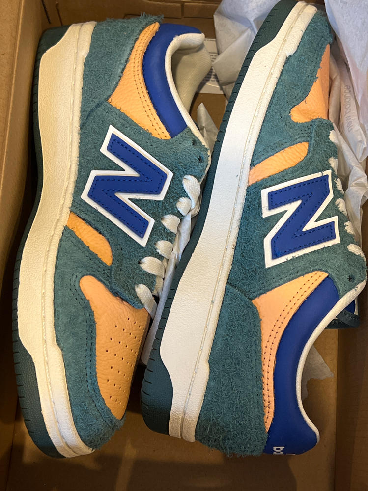 New Balance 480 GS Boys Shoes Color: Green/Orange/Multi-Colored