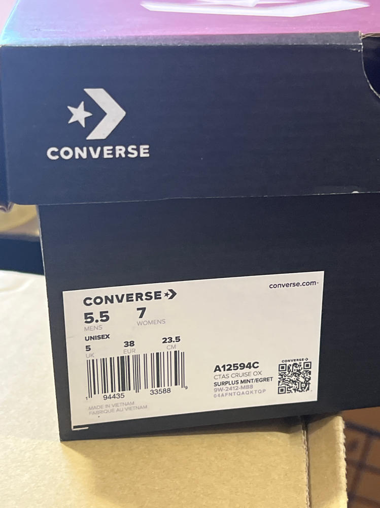 Converse Chuck Taylor All Star Cruise - Women's (A12594C, Surplus Minte/Egret/Surplus Mint) Size 7