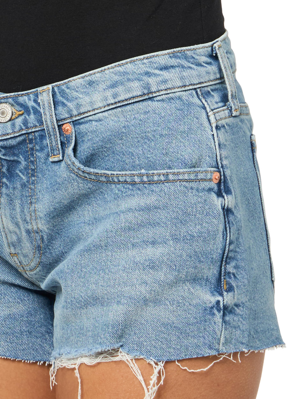 Lucky Brand Women's Mid Rise Festival Short, Flirt Alert Wash, 32W