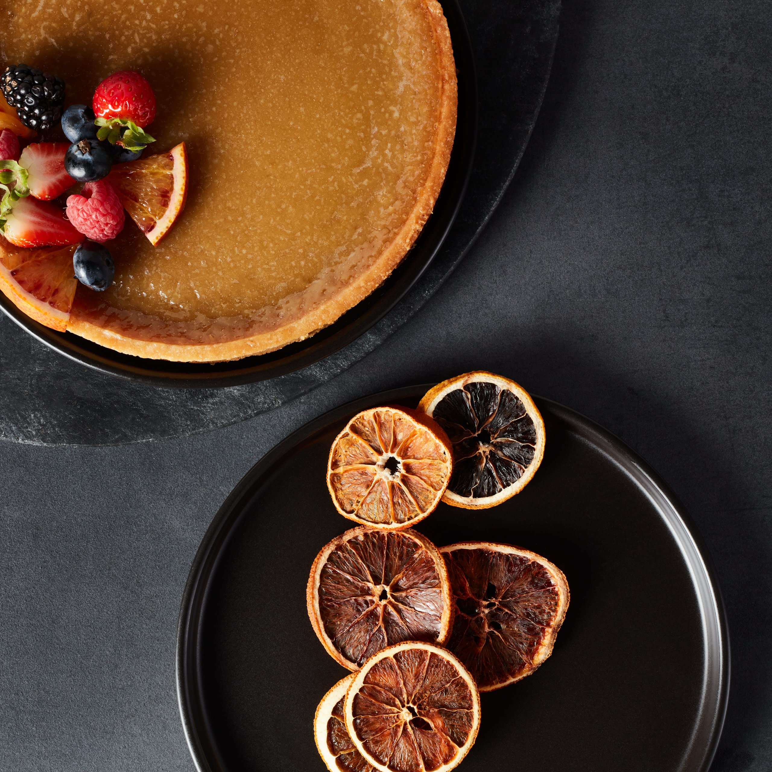 Stone Lain Celina Stoneware 16 Piece Modern Dinnerware Set, Plates and Bowls, Black Matte, Service for 4, Microwave & Dishwasher Safe