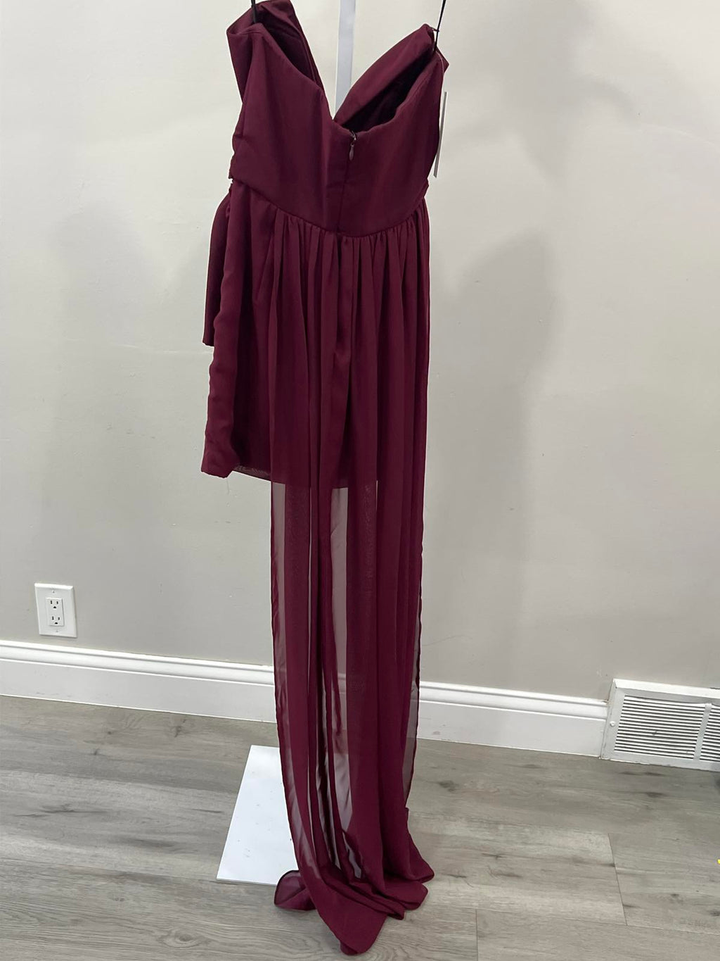 KATIE MAY Ali Dress strapless mini in Sangria