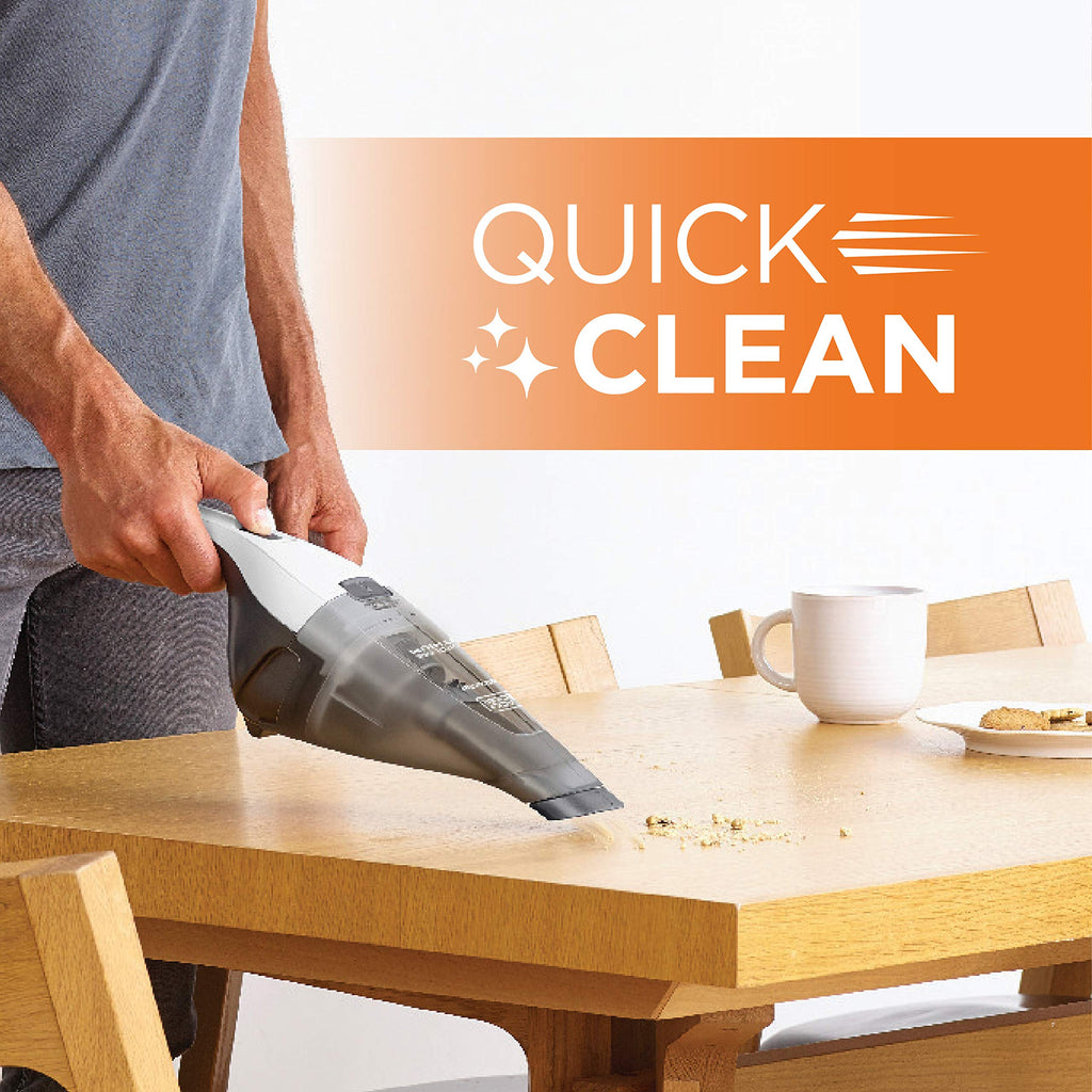 BLACK+DECKER dustbuster Handheld Vacuum, Cordless, White (Model HNVC220BCZ10FF)