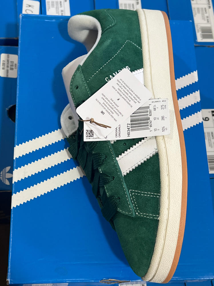 adidas Men's Campus 00s Dark greenFtwr White/Off White new US