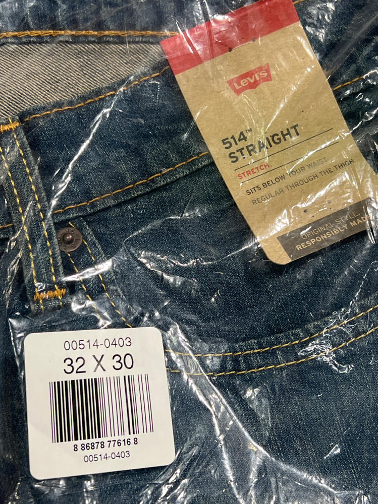 Levi's Men's 514 Straight fit Stretch Jean, Midnight, 32x30 denim pants