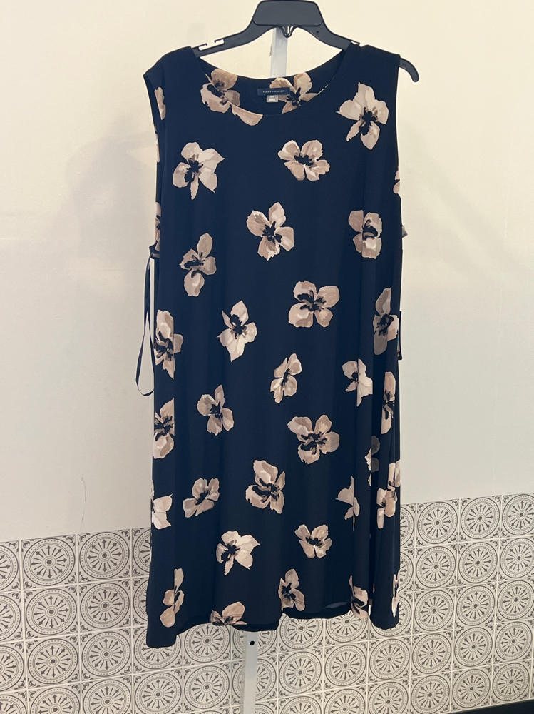 Tommy Hilfiger Women's Dress Plus Size,Sky Captain/Khaki,20W