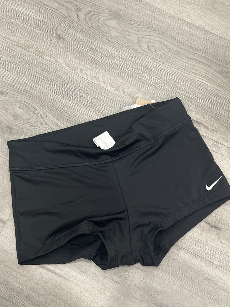 Nike Womens Logo Active Swim Shorts Black M