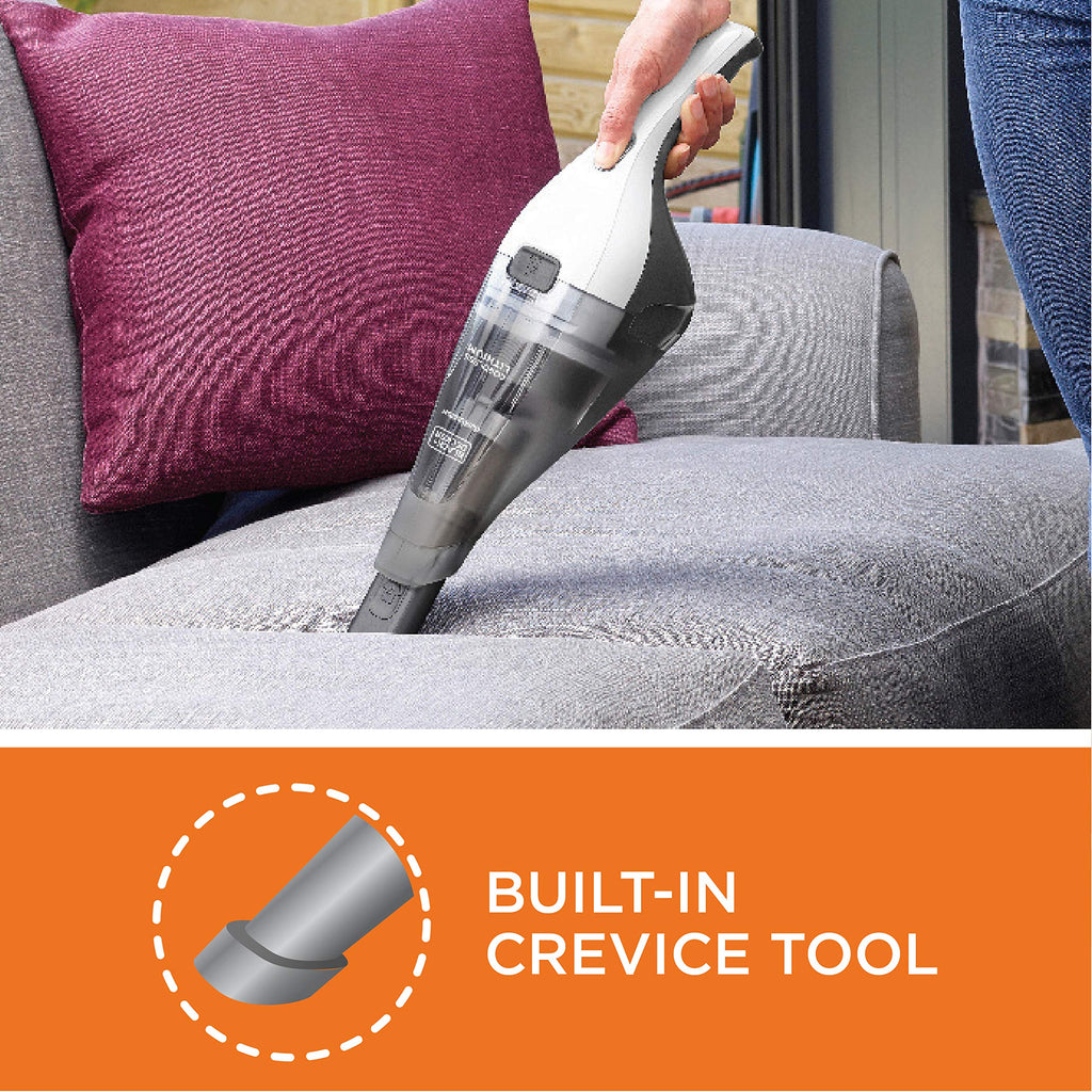 BLACK+DECKER dustbuster Handheld Vacuum, Cordless, White (Model HNVC220BCZ10FF)