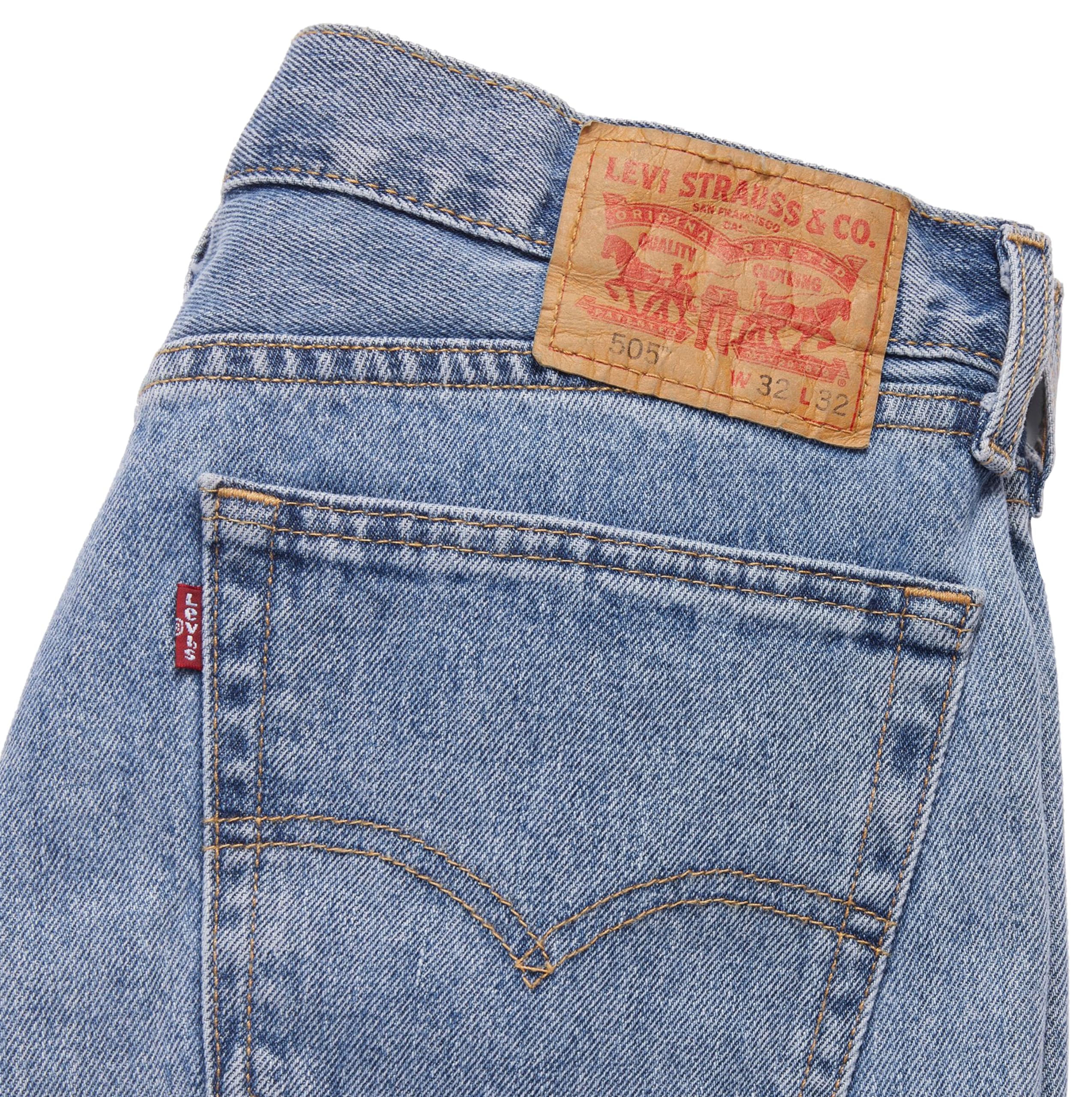 Levi's Men's 505 Regular Fit Jeans , Light Stonewash, new pants