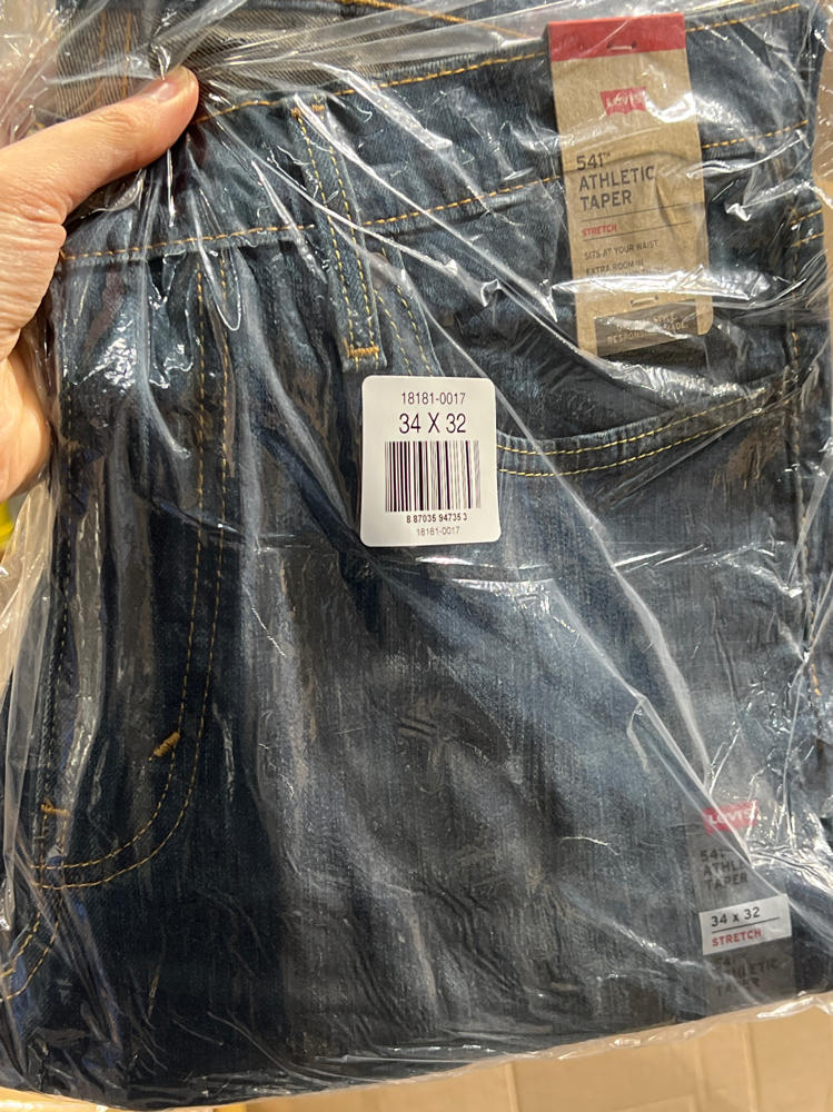 Levi's Men's 541 Athletic Taper Fit Stretch Jeans dark faded blue new