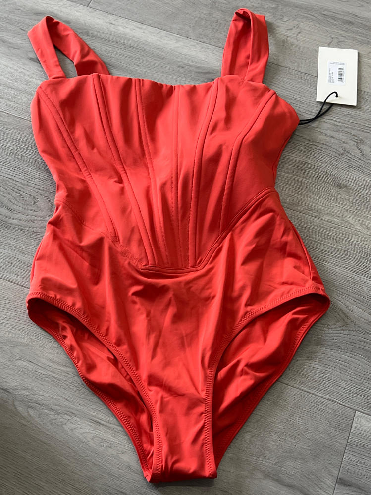 STAUD Women's Adelaide One Piece, Flame, M