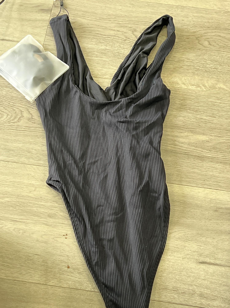 Kim Black Rib One-Piece by Montce