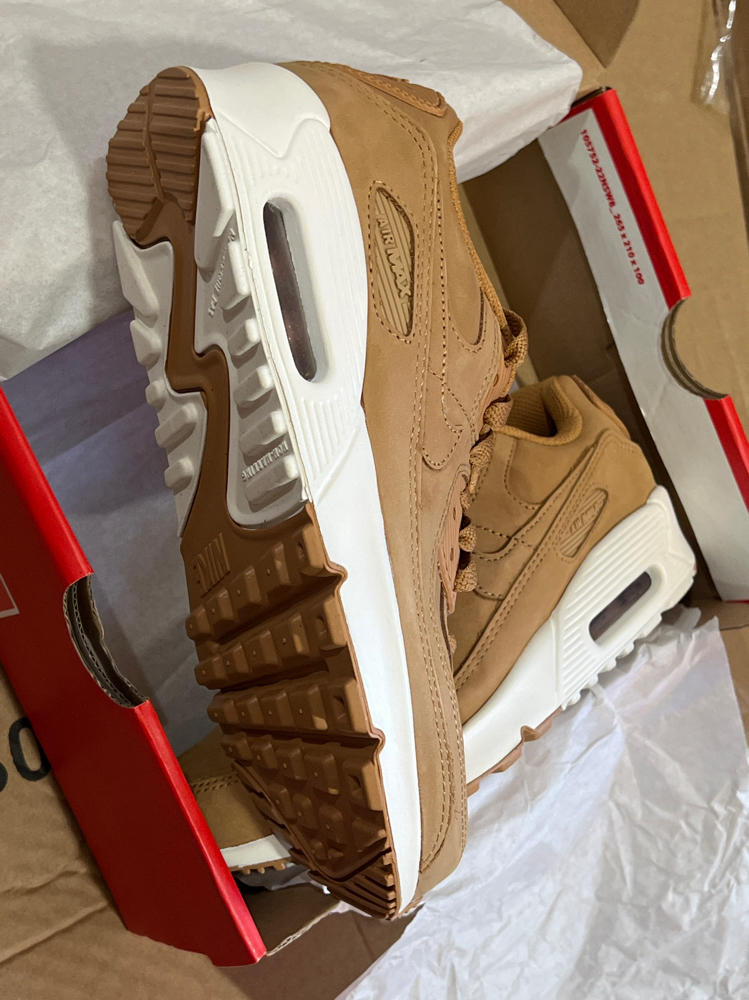 Nike Air Max 90 Big Kids' Shoes (HF6358-200, Flax/Sail/Flax) Size 5