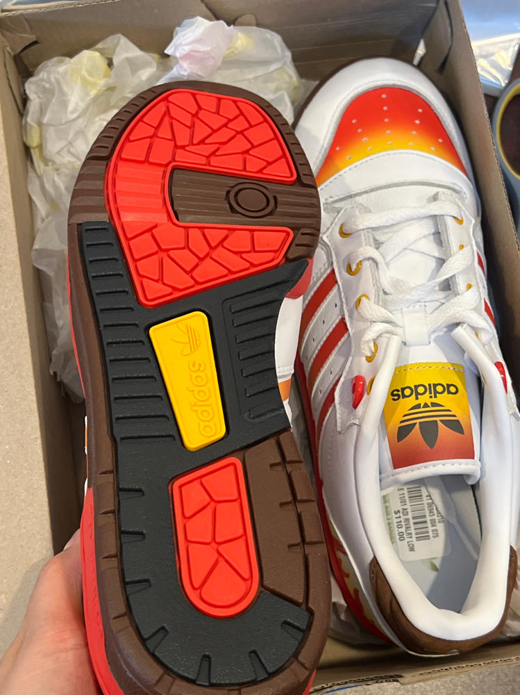 adidas X Demon Slayer Rivalry Low Demon Slayer (White/Red/Yellow, US Footwear Size System, Adult, Men, Numeric, Medium