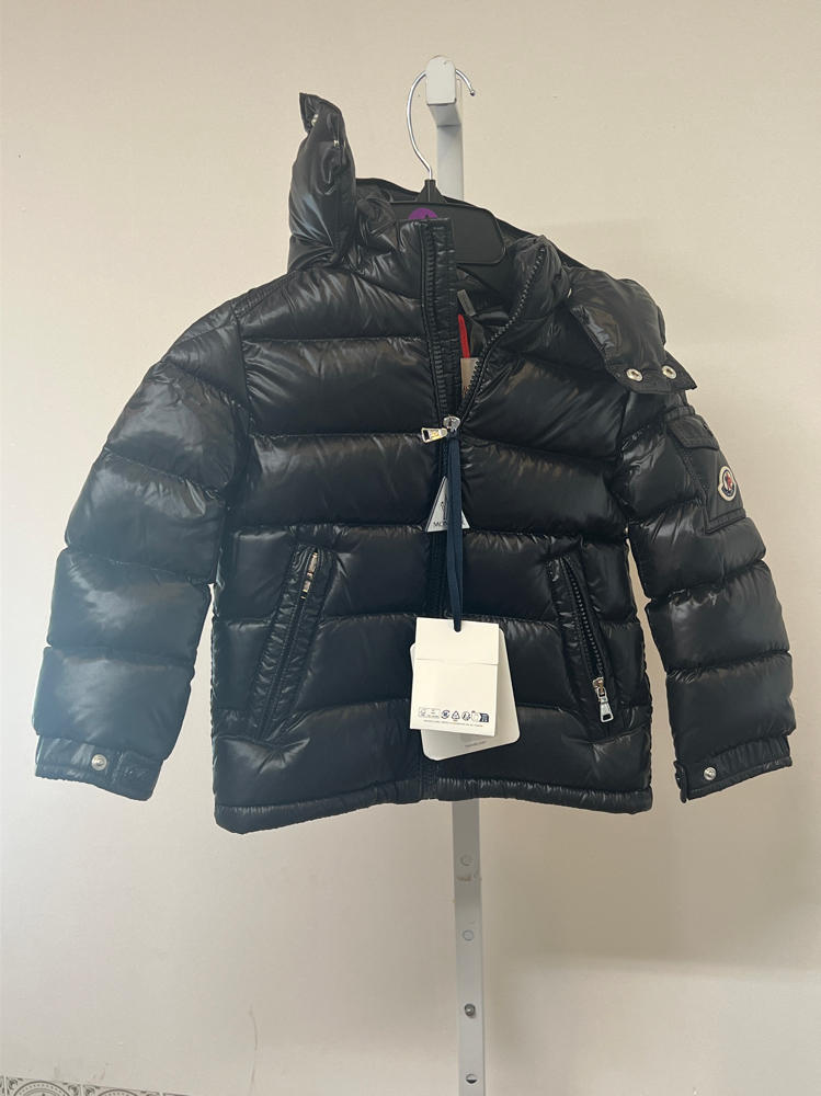 Moncler unisex Little Kid Maya Down Puffer Jacket black