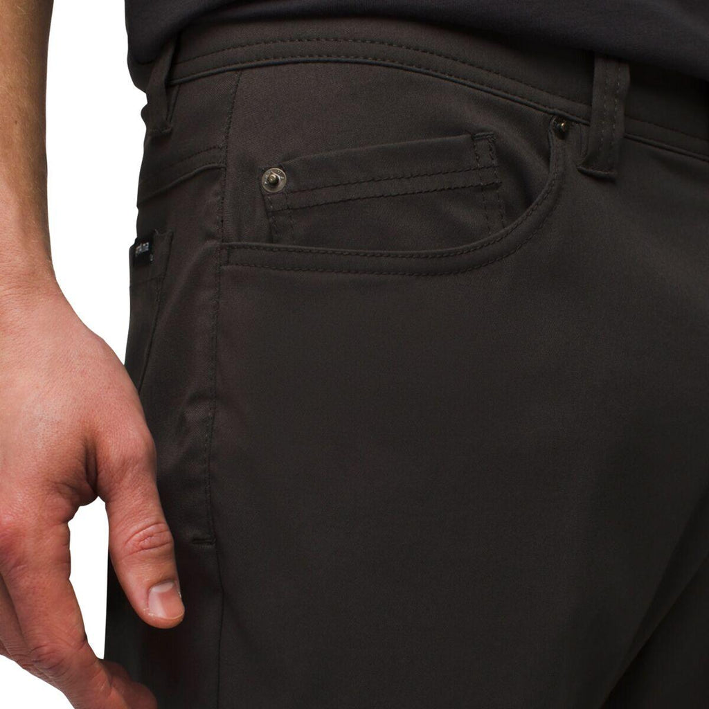 prAna® Brion Pants II – Trousers for Men – Abrasion and Water Resistance – Zip and Fly Closure – Belt Loops Dark Iron  nwot