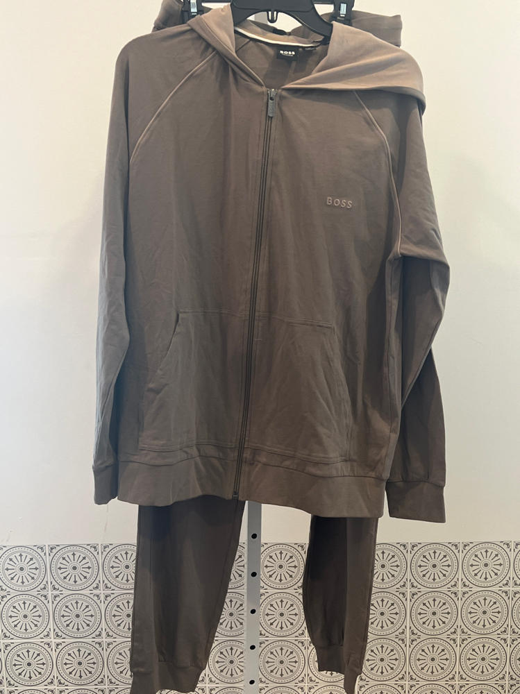Hugo Boss Mix & Match Jogger Pants and hoodie set men's small new color brown