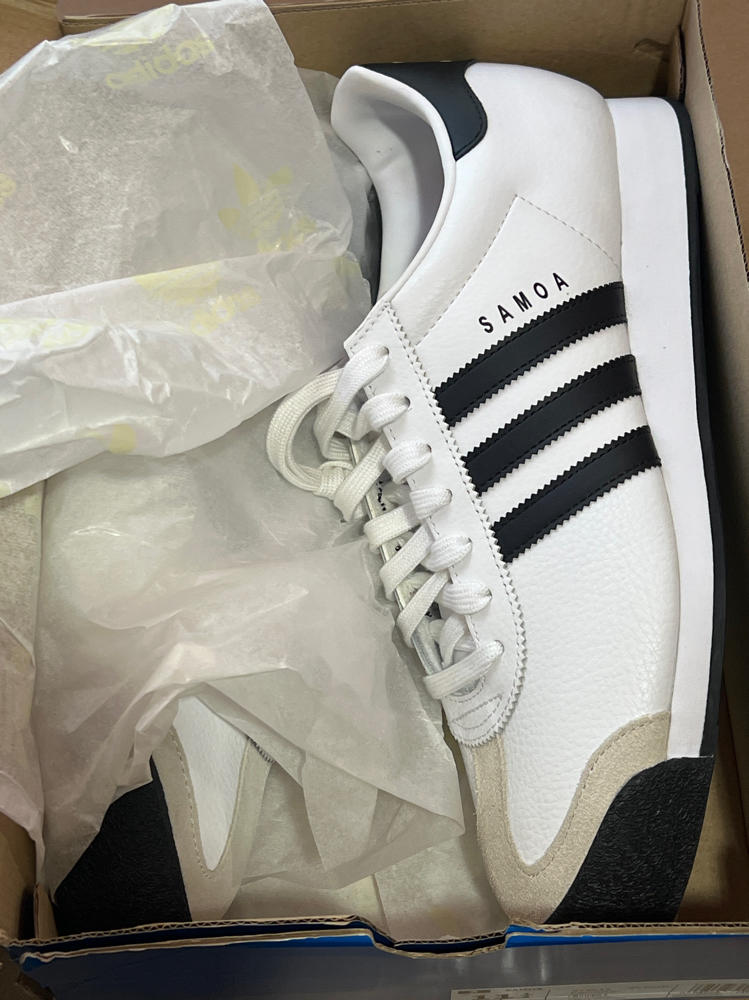 adidas Originals Men's Samoa Jogger Sneaker, white/Black , 11.5