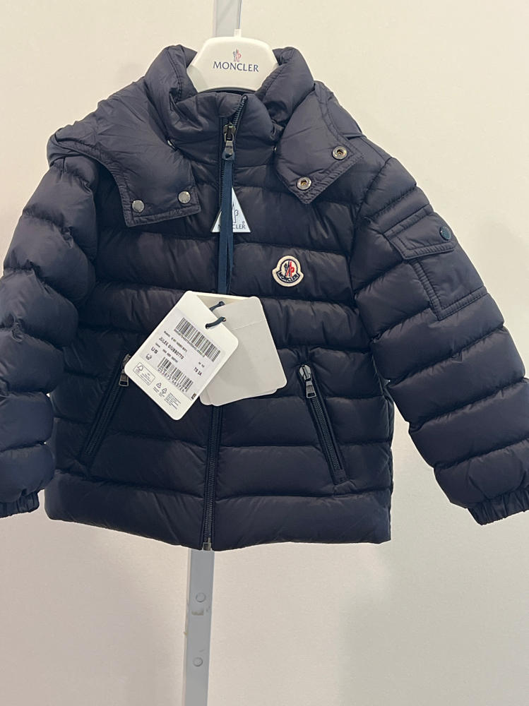 Moncler Girls' Jules Down Jacket - Baby, Little Kid puffer navy