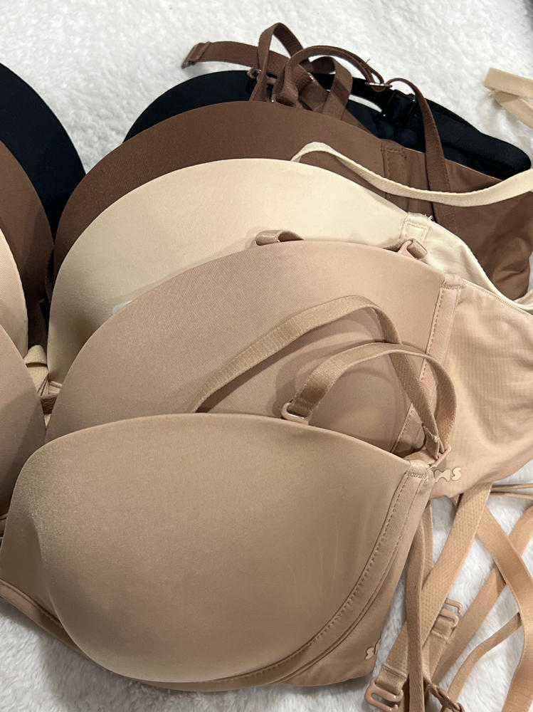 Skims NWT Multi-Way Underwire Bra in Clay, onyx, cocoa