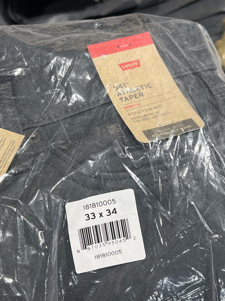 Levi's Men's 541 Athletic Fit Jean, Stealth-Stretch, 33W x 34L