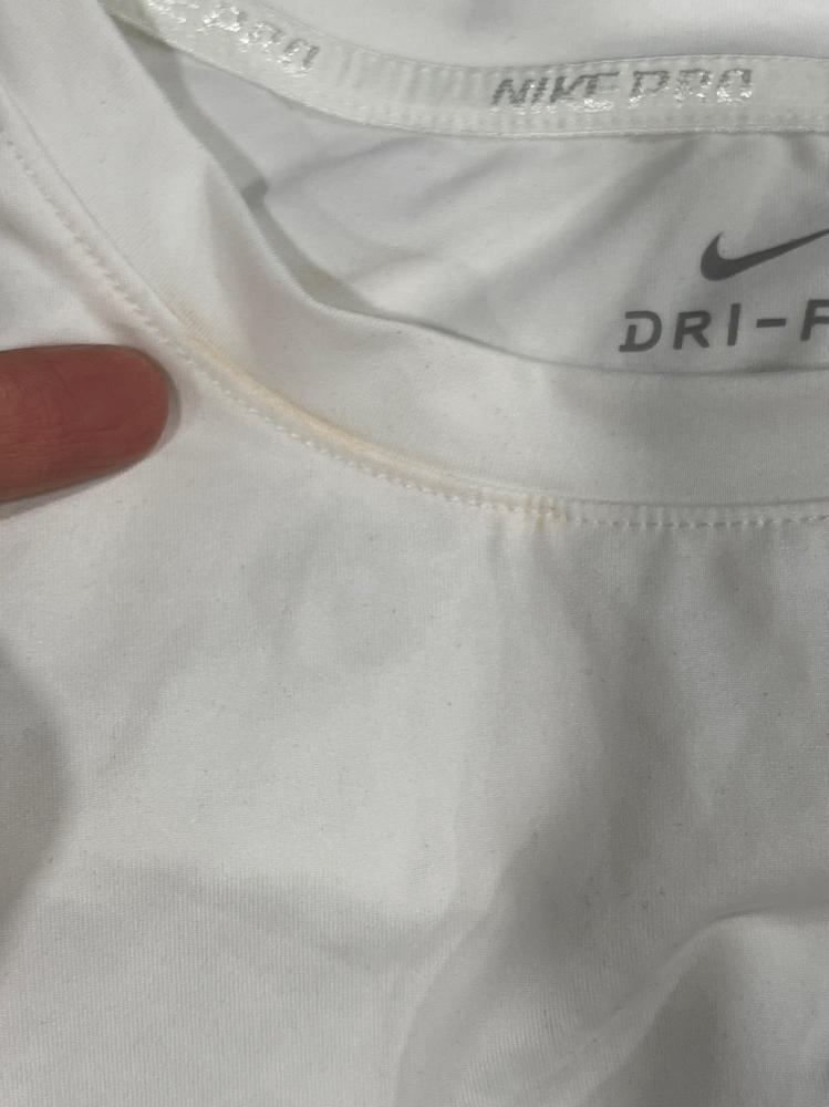 Nike Women's Pro Dri-fit Printed-Logo Cropped Tank Top