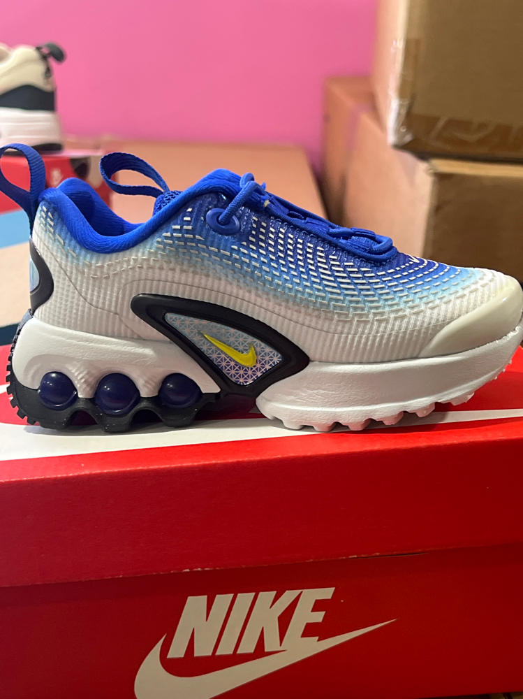 Nike Air Max Dn Little Kids' Shoes (FN4453-402, Racer Blue/Blue Fury/Black/Vibrant Yellow) Size 8c