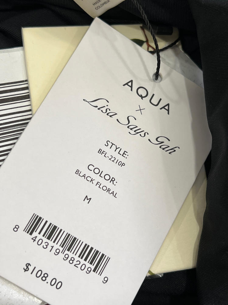 Aqua x Lisa Says Gah Printed One Piece Swimsuit - Exclusive