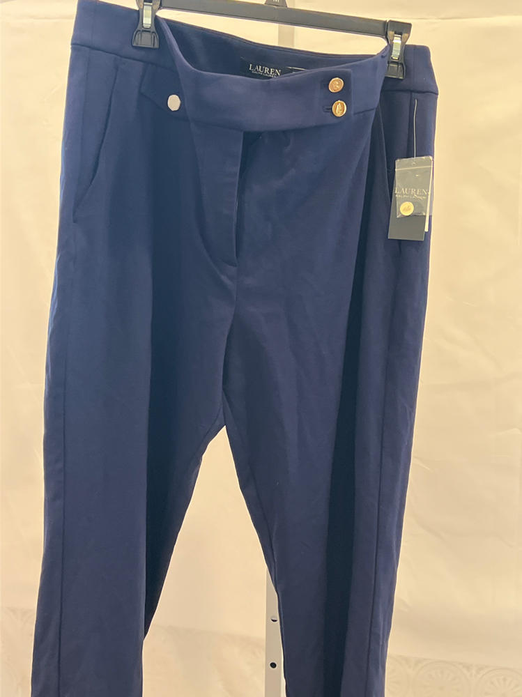 Lauren Ralph Lauren, Women's, Ponte Ankle Pants, Refined Navy new