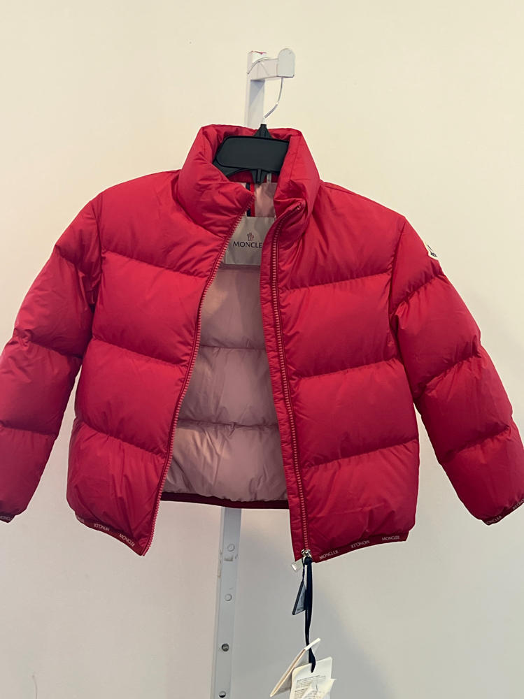 Moncler kids Abbadia Down Puffer Jacket for Girls in red