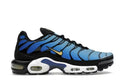 Nike Air Max Plus Big Kids' Shoes (CD0609-032, Black/Sky Blue/Hyper Blue/Chamois) youth kids shows
