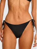 Embellished Heather Tie Bikini by Ramy Brook large black